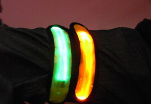 LED发光手臂带 户外运动与街舞的安全守护者