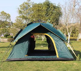 牛津布涂银拉绳自动帐篷 为户外野营增添舒适与便捷
